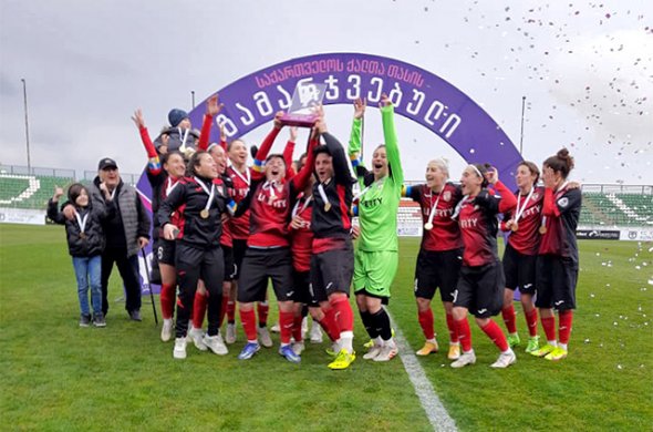 „ლანჩხუთმა“ საქართველოს ქალთა თასის მოგებით 2021 წლის დუბლი შეასრულა