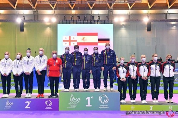 საქართველოს ნაკრებმა ბატუტზე მხტომელთა ევროპის ჩემპიონატზე ვერცხლის მედალი მოიპოვა