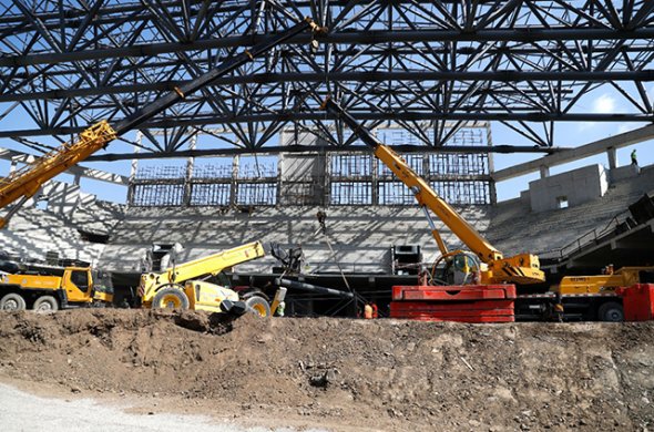 საქართველოს პრეზიდენტი ,,ევრობასკეტ 2022“-სთვის საკალათბურთო დარბაზის მშენებლობის პროცესს გაეცნო