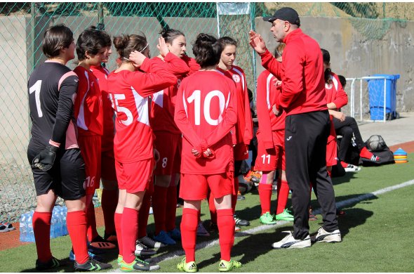 საქართველოს 16-წლამდე ქალთა ნაკრები ლაგოდეხის საფეხბურთო ბაზაზე შეიკრიბა