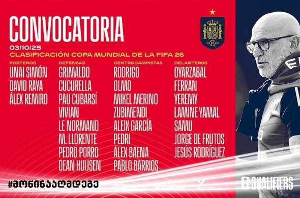 ესპანეთის ნაკრები მინუს იამალი და როდრი, პლიუს ბორხა ესპანეთის ნაკრები მინუს იამალი და როდრი, პლიუს ბორხა