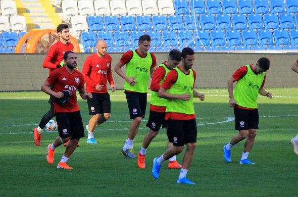 საქართველოს ნაკრებმა ბაშაქშეჰირში მატჩის წინ ბოლო ვარჯიში გამართა