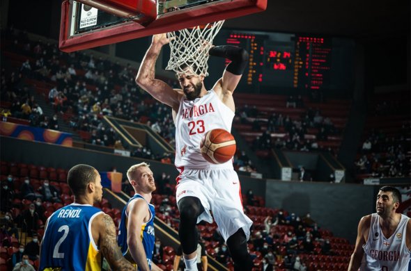 უკრაინასთან მატჩში შენგელიას ეფექტური გდება ფიბა-მ საუკეთესო კვარტეტში შეიყვანა
