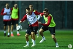 ეროვნულმა დღეს სრული შემადგენლობით ივარჯიშა